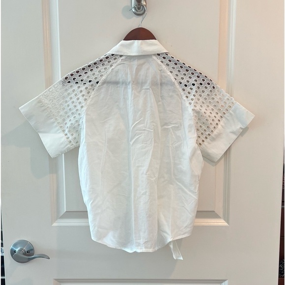 Jonathan Simkhai Short sleeve shirt in white - Picture 8 of 14